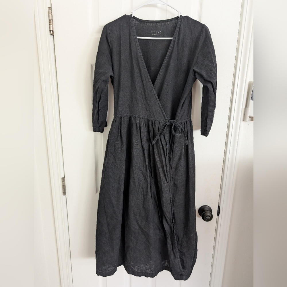 Elegant Black Wrap Dress